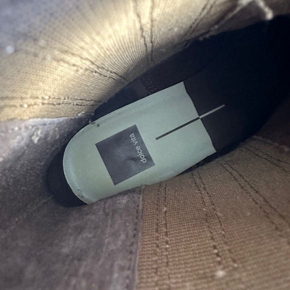 Dolce Vita Steffi Suede Pointed Toe Ankle Boots Brown Block Heel Women's 10M - Picture 8 of 9